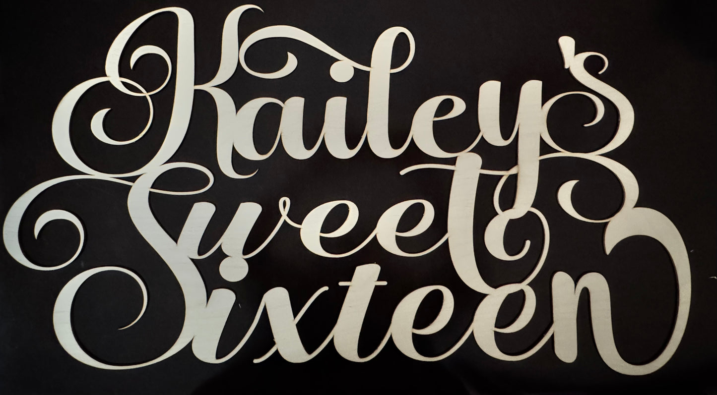 Custom Wood Stacked Signs