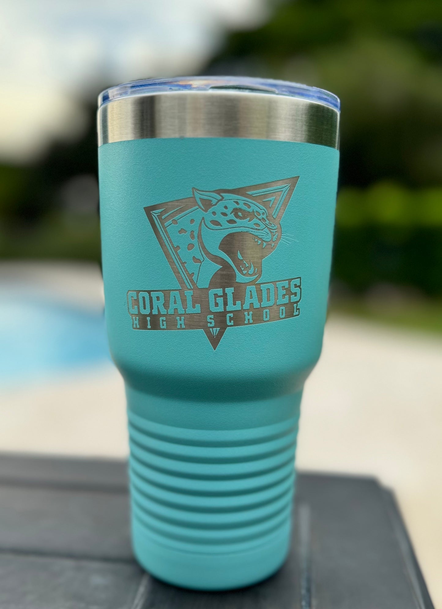 30oz Tumbler w/ Clear Lid