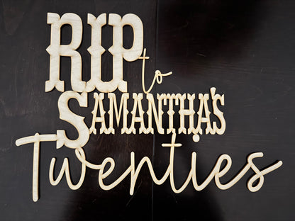 Custom Wood Stacked Signs