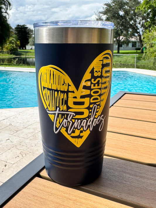 20oz Love Tornadoes Tumbler